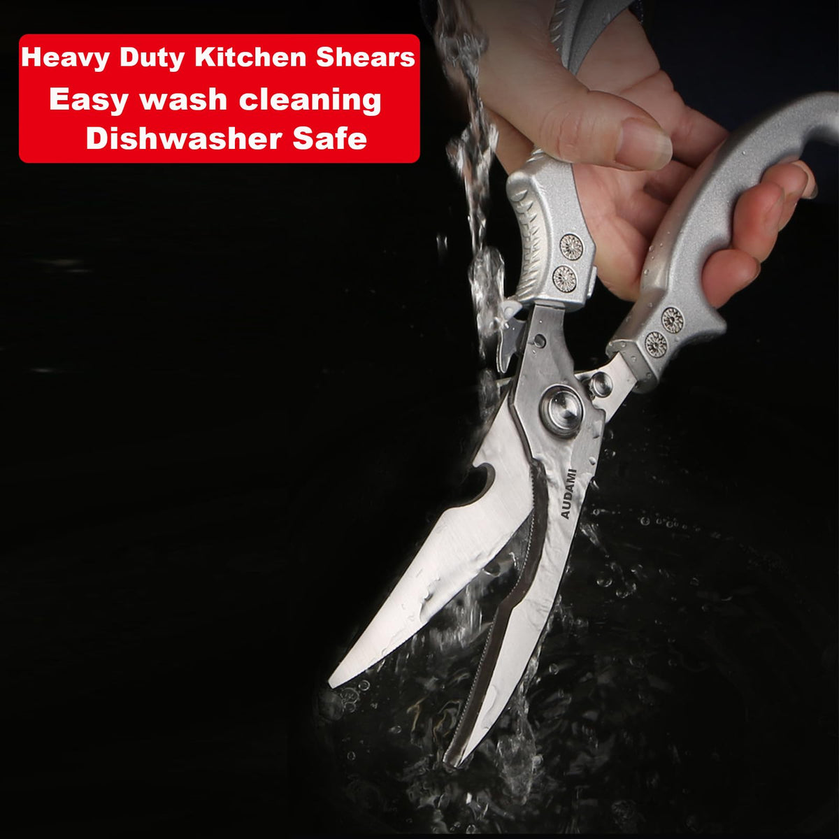 AUDAMI dishwasher-safe design simplifies cleanup after busy cooking sessions.