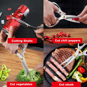 AUDAMI ergonomic handles reduce fatigue during extended slicing and trimming.