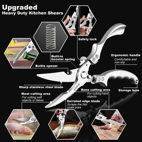 AUDAMI ergonomic large handles improve comfort during heavy cutting tasks.