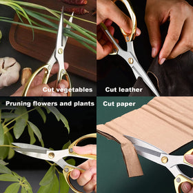 AUDAMI versatile scissors suitable for kitchen tasks, herbs, vegetables, and light gardening.