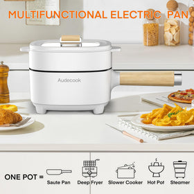 Audecook non-stick coating ensures easy food release and quick cleanup.