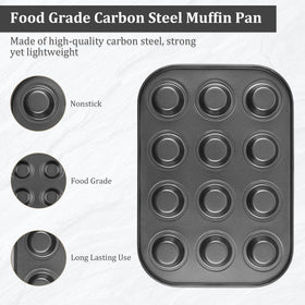 Audingull pan features even heat distribution for consistent results.