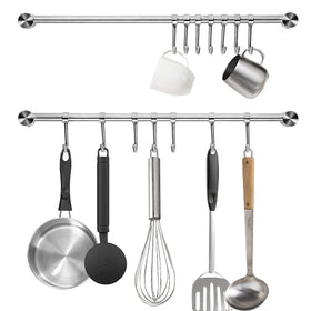 Audmore two-pack kitchen utensil rack overview showing organized setup