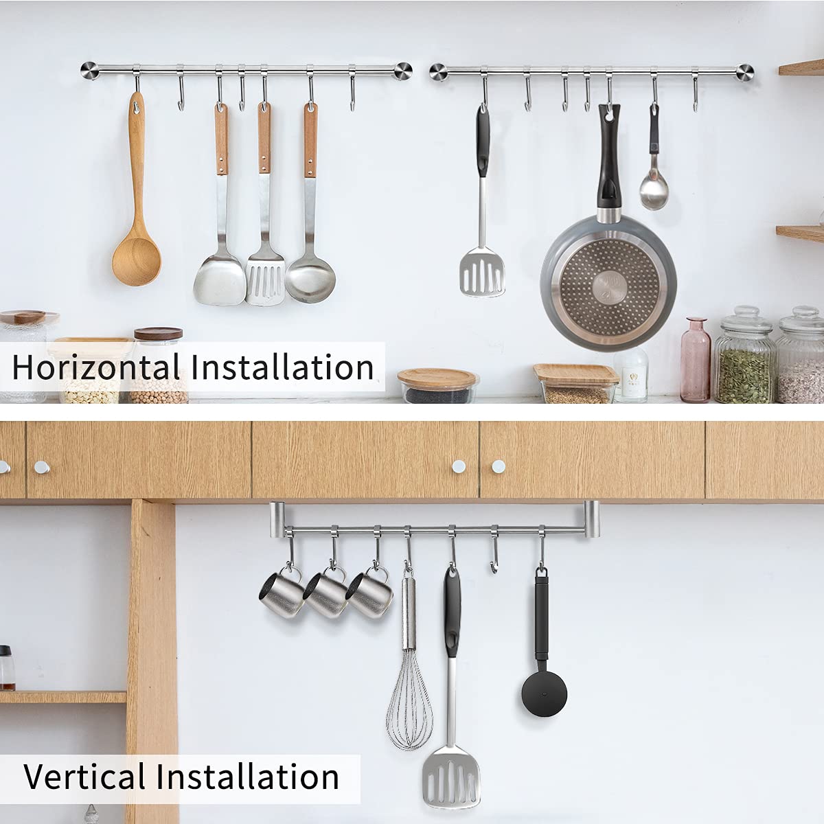Audmore sliding hooks rotate 360 degrees for flexible placement