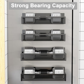 Aufworld moveable hooks attached to rack for versatile kitchen tool hanging.
