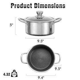 Aufranc AuFranc honeycomb interior highlights improved nonstick performance for easy sautéing