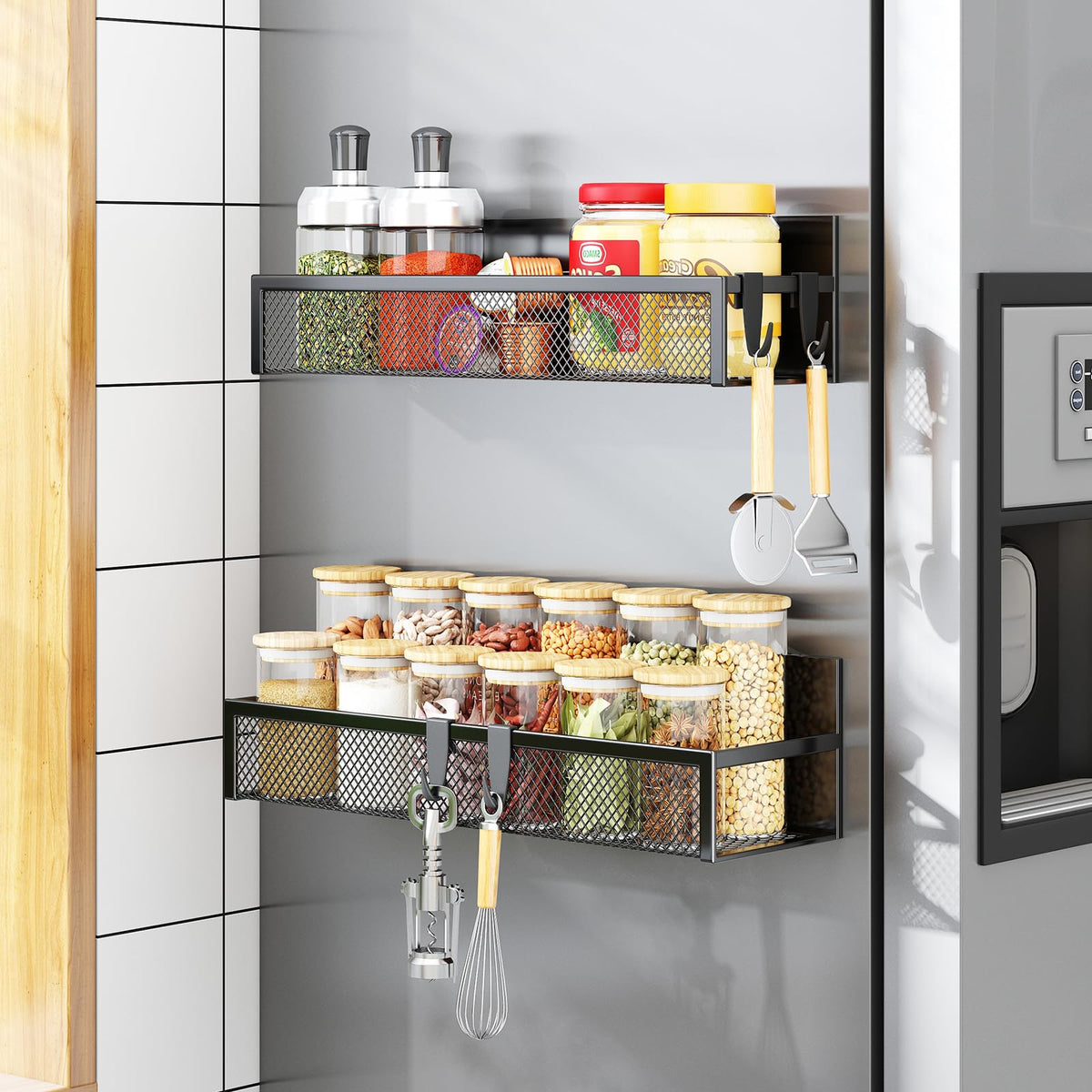 Aufworld clear display shelf for quick access and cleanup