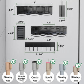 Aufworld strong magnetic base allows easy repositioning on metal surfaces.