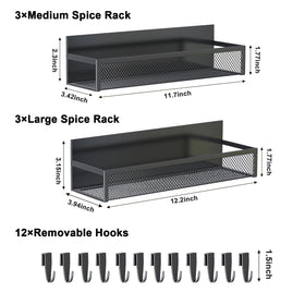 Aufworld rack showing 12 moveable hooks for versatile kitchen organization