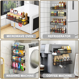 Aufworld multi-use magnetic organizer adaptable to fridge, oven, or laundry