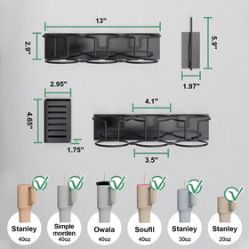 Aufworld Stanley 30oz organizer with strong magnet supports stable placement.