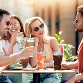 AUFXKOO 20oz glasses suitable for iced coffee and juice ideas