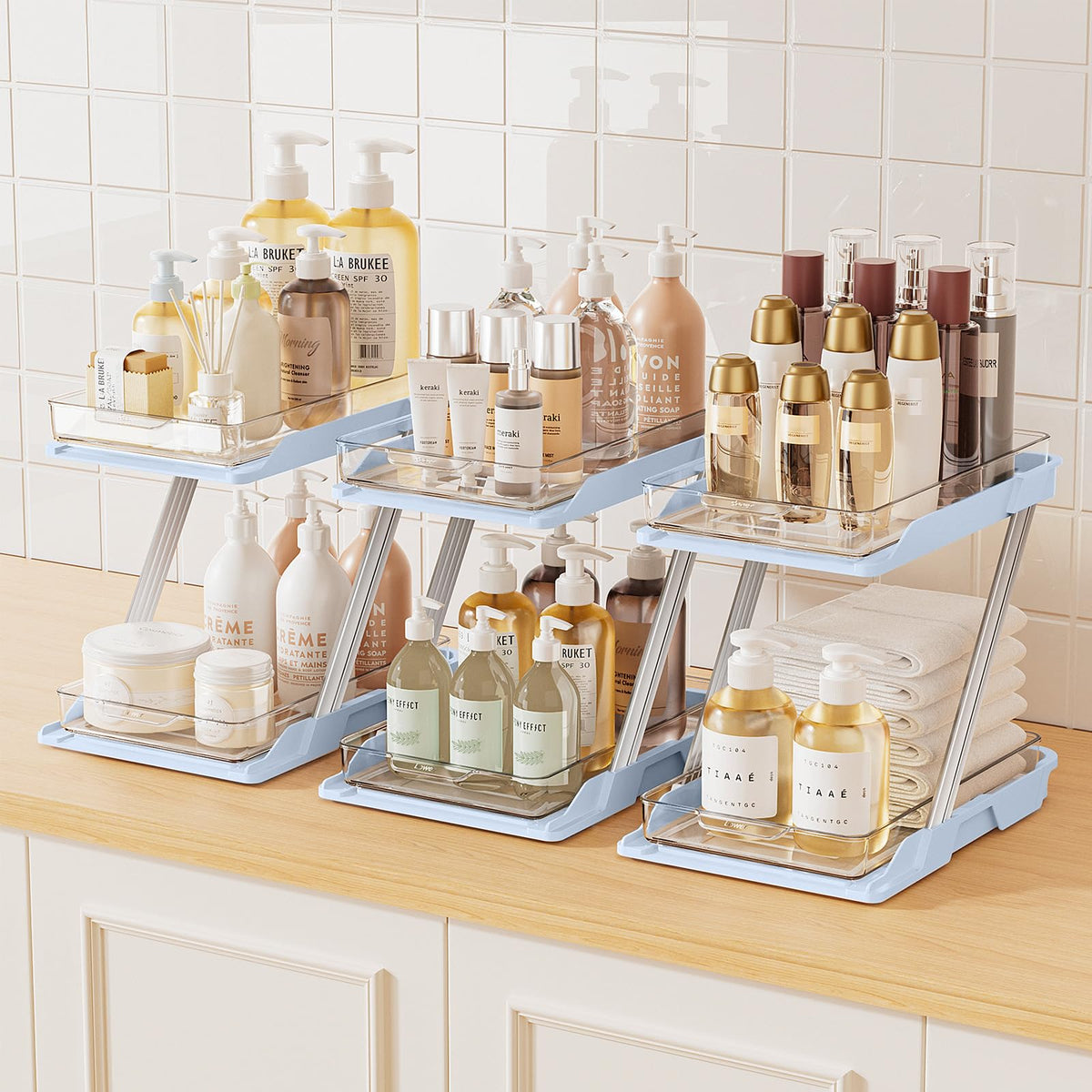 AUGBEAN multi-purpose storage for bathroom, kitchen and pantry