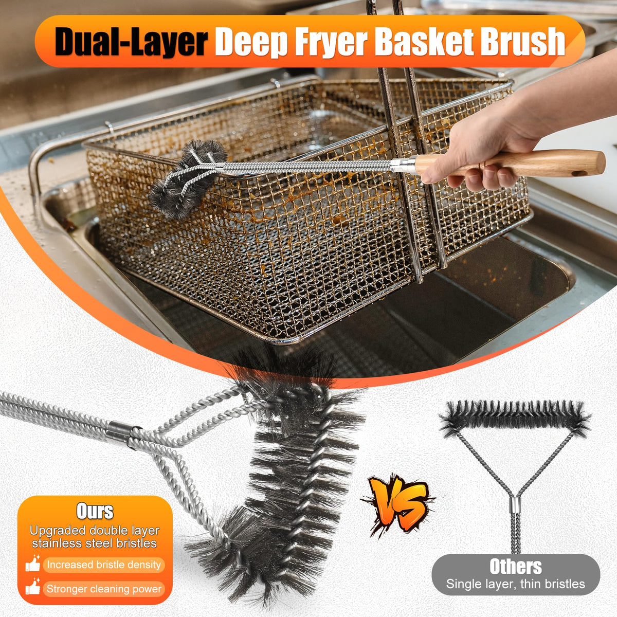 AugFir 3-in-1 cleaning kit for home and commercial kitchens