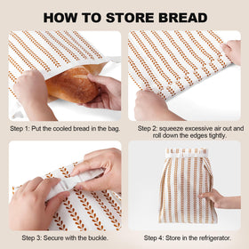 Augine beeswax bags ideal for fridge or freezer to extend life