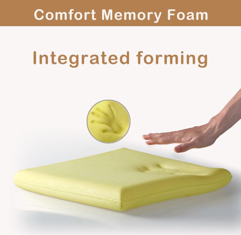 Augld non-slip bottom with ties keeps chair pad secure during meals.