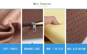 Augld removable machine-washable cover makes cleaning quick and easy.
