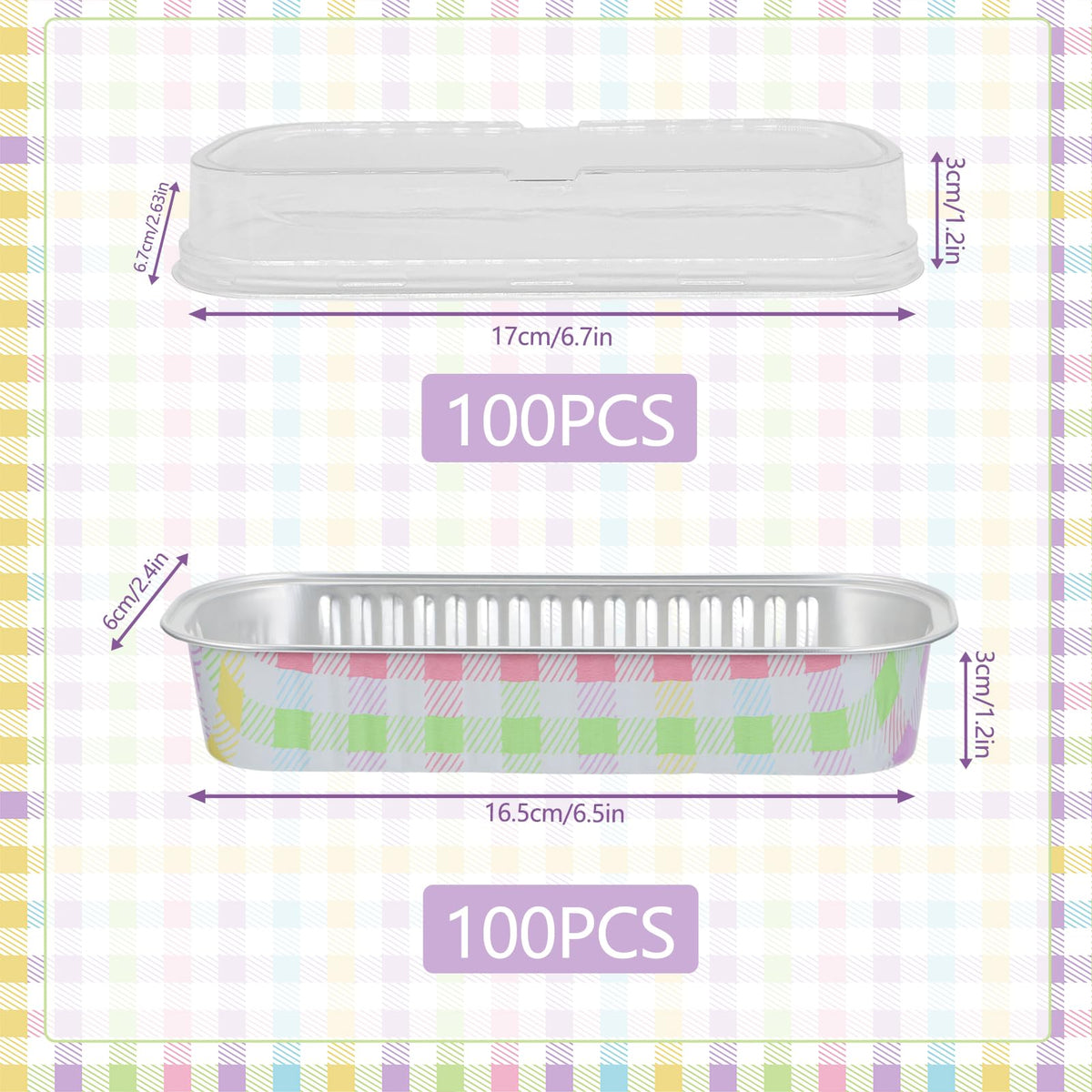Augoog 6.8oz aluminum baking cups for quick bake and serve