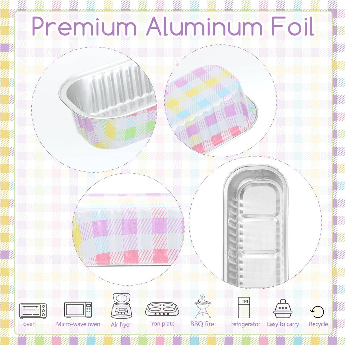 Augoog snug lids on mini pans keep treats fresh