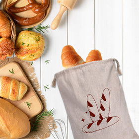 Augshy kitchen-ready bread bags for bread and cakes storage