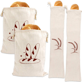 Augshy linen bread bags 16x12 for plastic-free bread storage