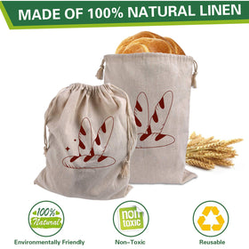 Augshy natural materials closeup showing unbleached flax and cotton