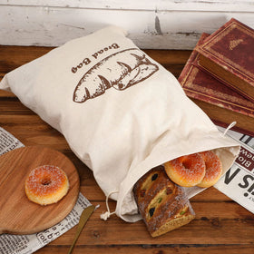 Augshy linen bread bags eco-friendly material reduces plastic use in home kitchens.