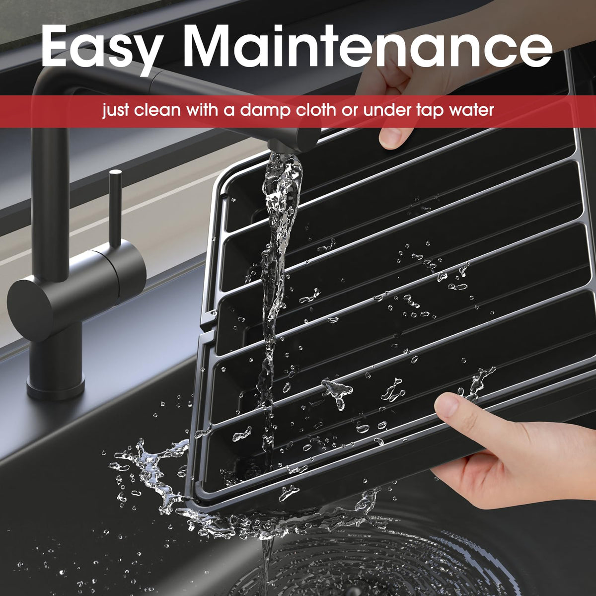 AUJEN Silverware Organizer easy to clean with water or a damp cloth.
