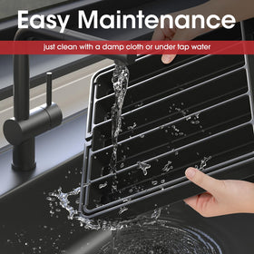 AUJEN Silverware Organizer easy to clean with water or a damp cloth.