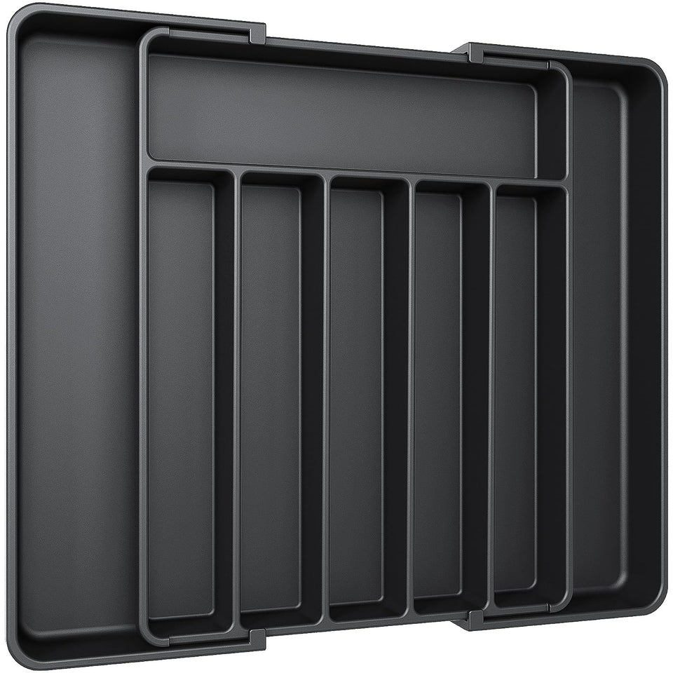 AUJEN Silverware Organizer expandable drawer for effortless storage and quick access.