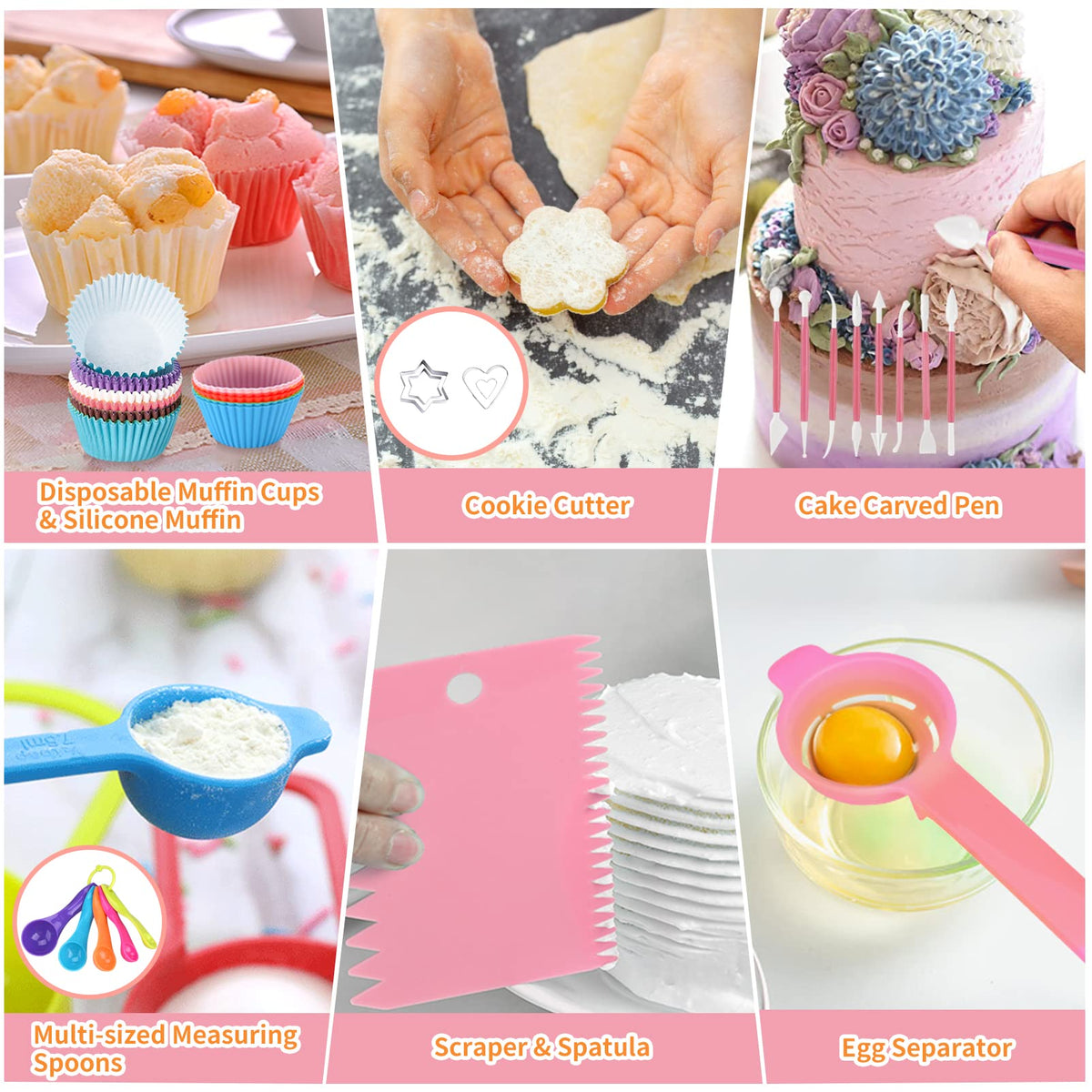 AUKOW food-grade materials ensure safe reusable tools for fondant