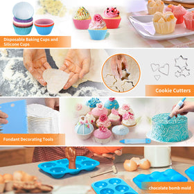 AUKOW 12-inch TPU piping bags for smooth icing