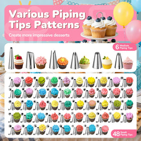 AUKOW two-pack piping tip couplers for easy tip changes and clean decorating