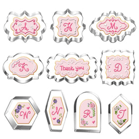 Auktosmn geometric plaque cutter for precise plaque-shaped cookies.