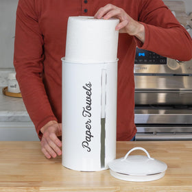 AuldHome Design enamel over steel holder offers a durable kitchen accessory