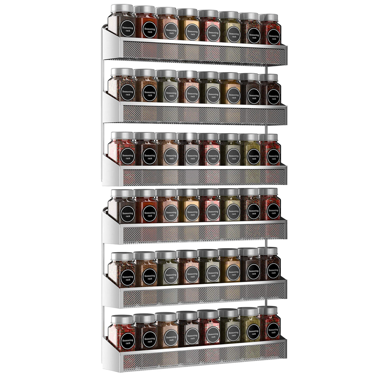 Auledio 2-pack spice rack 3-tier stand keeps spices organized and accessible.