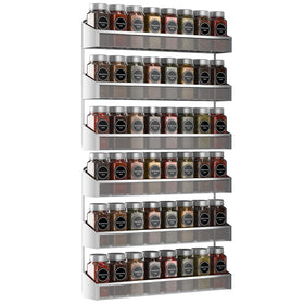 Auledio 2-pack spice rack 3-tier stand keeps spices organized and accessible.