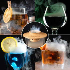 Aumpkin wood-smoker-with-lid compact design fits kitchens and bars.