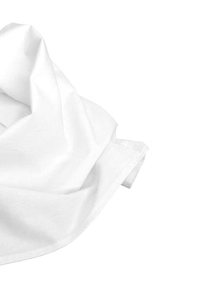 Aunt Martha's flour sack towels white ready to absorb spills effectively.
