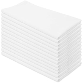 Aunti Em's Kitchen flour sack towels in a 13-pack for quick glassware drying