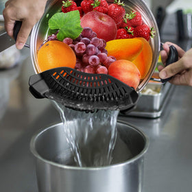 AUOON clip-on strainer with slim profile fits compact cabinets.