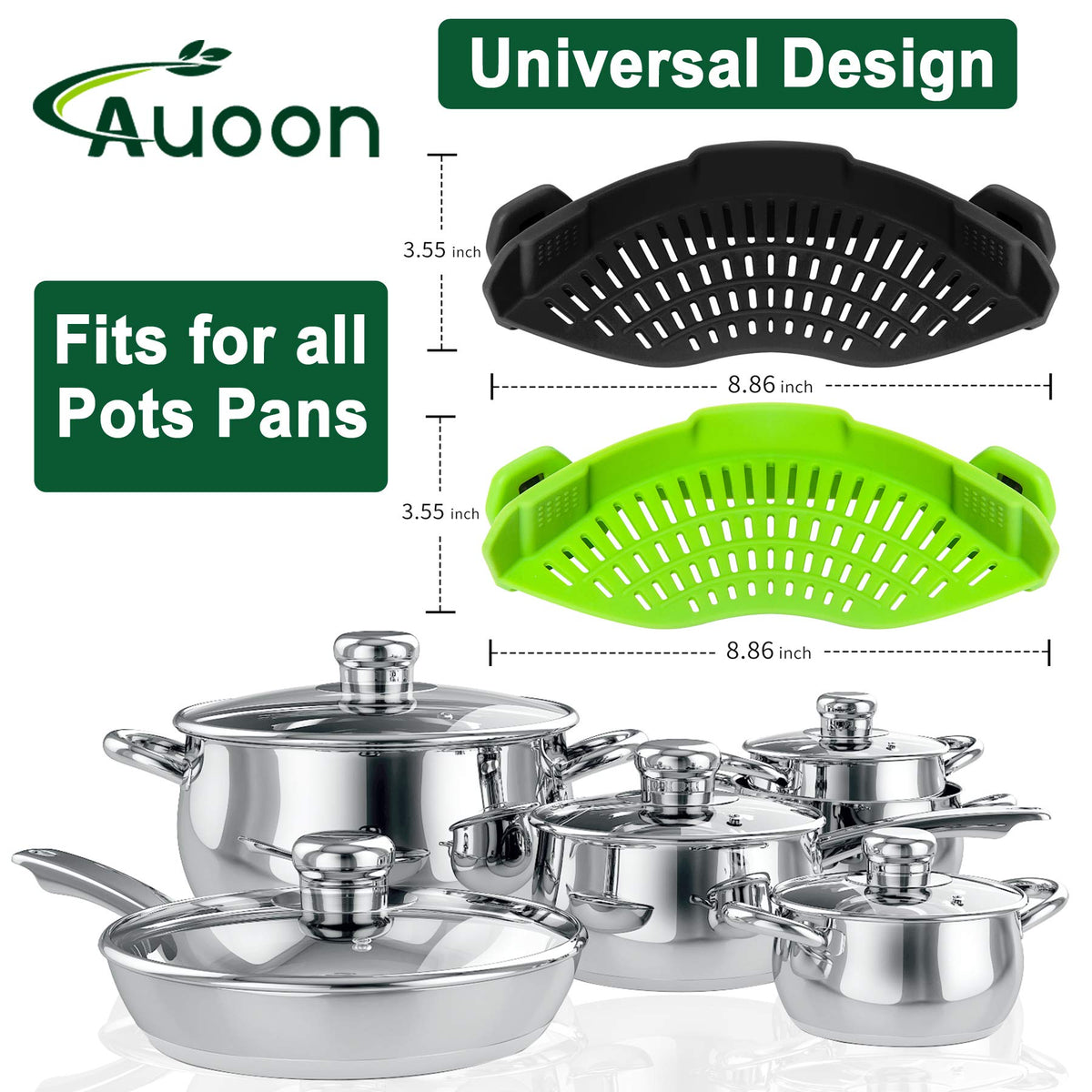 AUOON strainer is dishwasher safe and easy to clean.
