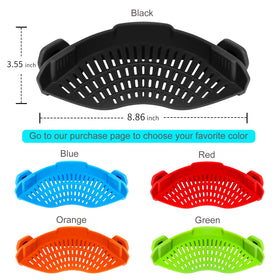 AUOON clip-on strainer multi-use tool for washing produce.