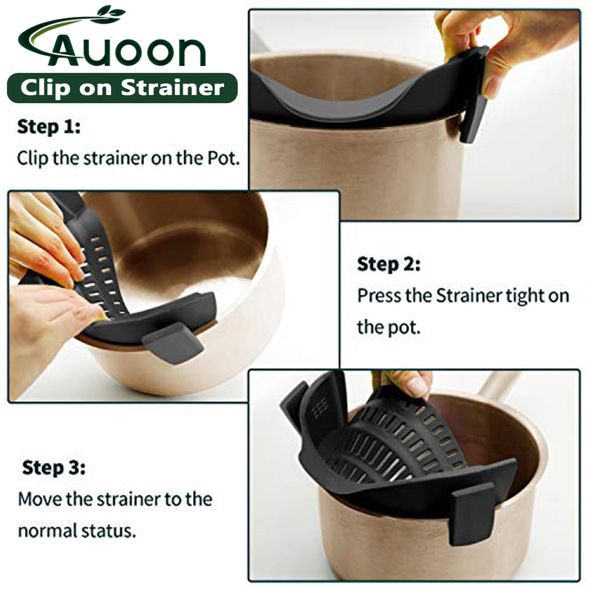 AUOON Outdoor-friendly strainer is ideal for camping meals