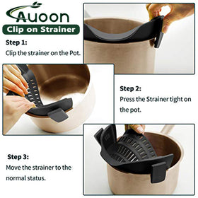 AUOON Outdoor-friendly strainer is ideal for camping meals
