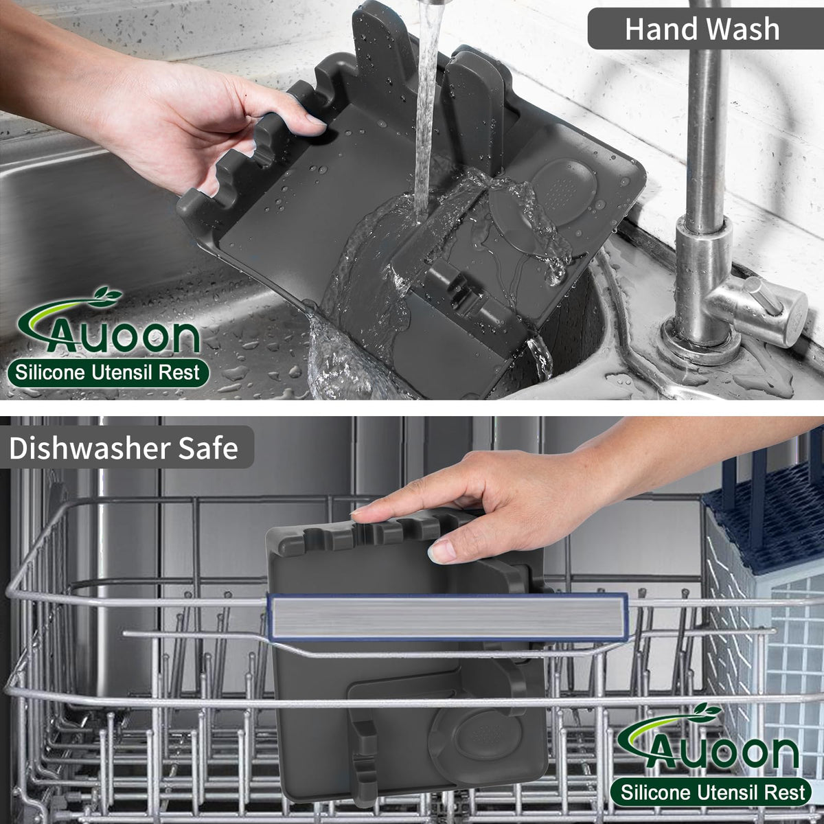 AUOON spoon rest is dishwasher-safe for fast, convenient cleaning.