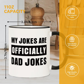 Aurahouse New Dad Mug closeup print, bold design stays vibrant after washing
