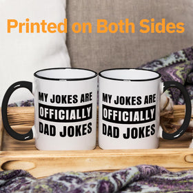 Aurahouse Pregnancy Announcement Mug, humorous reveal idea for dad