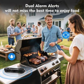 Aurasky long-lasting battery with quick charging for extended cooks.