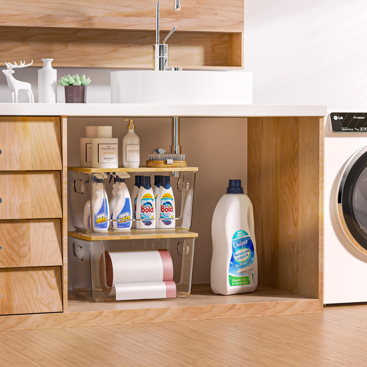 Aurblozen front-access pantry bin enables quick item retrieval